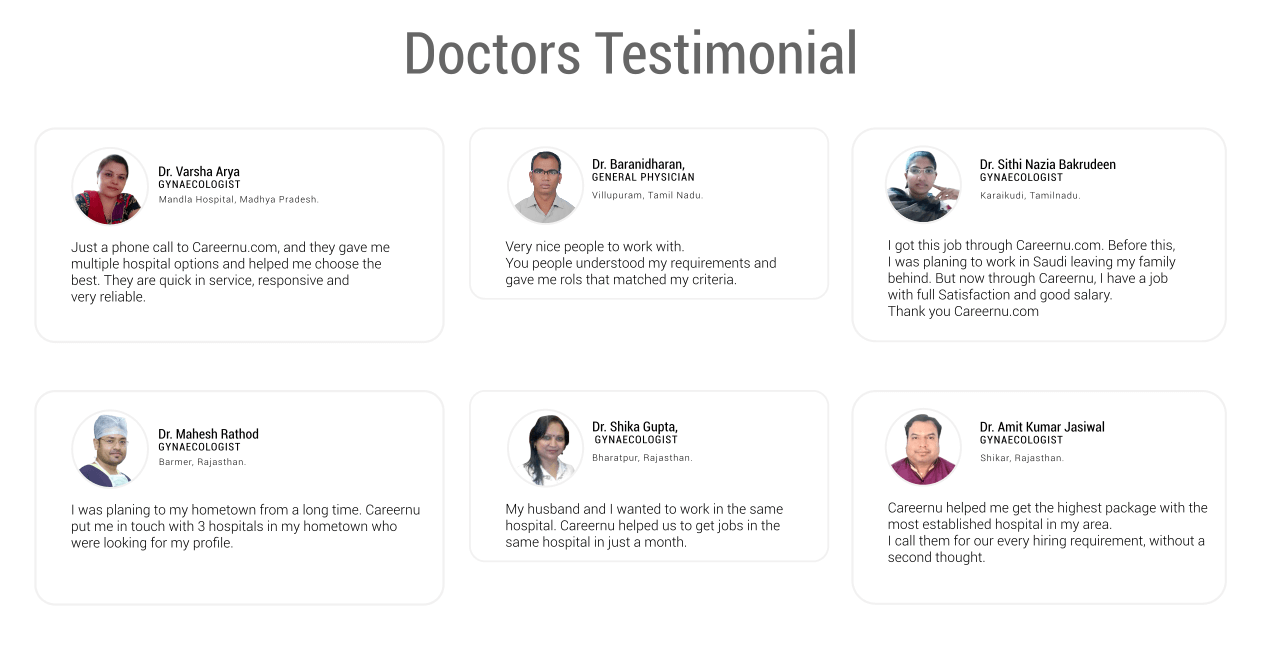 Doctor Testimonials